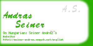 andras seiner business card